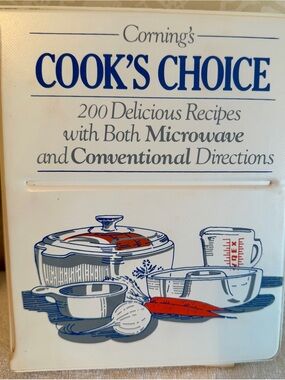 Vintage 1979 Corning’s Cook’s Choice Cookbook Binder CorningWare Pyrex 1st Print